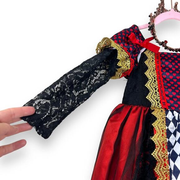 Trish Scully Queen Of Hearts Costume Dress Size 5 - Picture 4 of 7